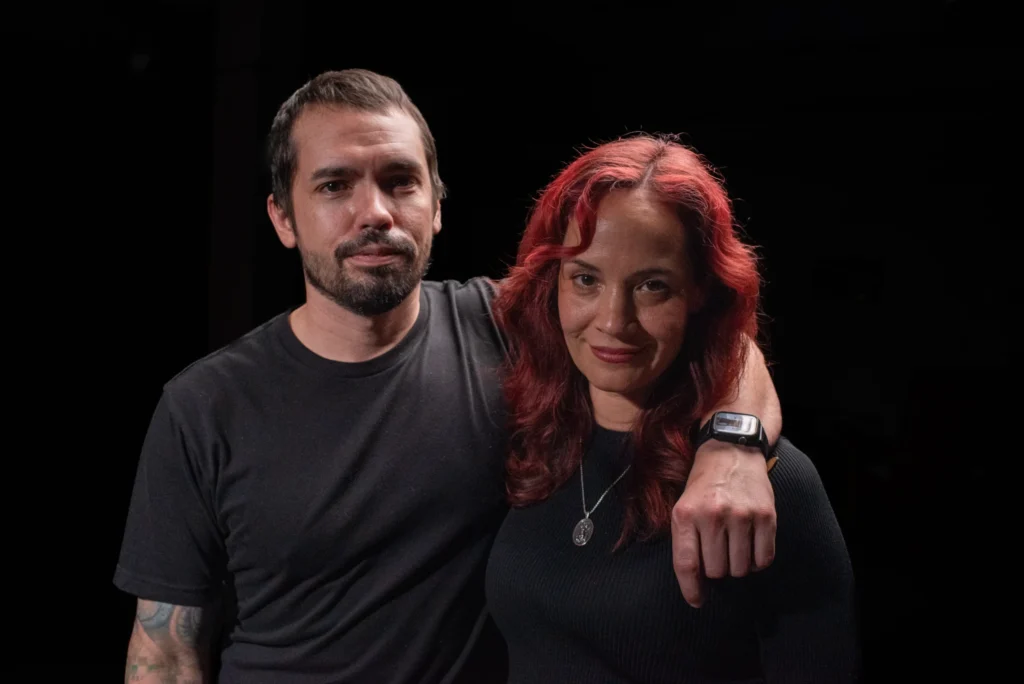 About 2 Eric Nopanen and Jolene Nopanen, founders of Ground & Gesso Co., standing together in their art studio