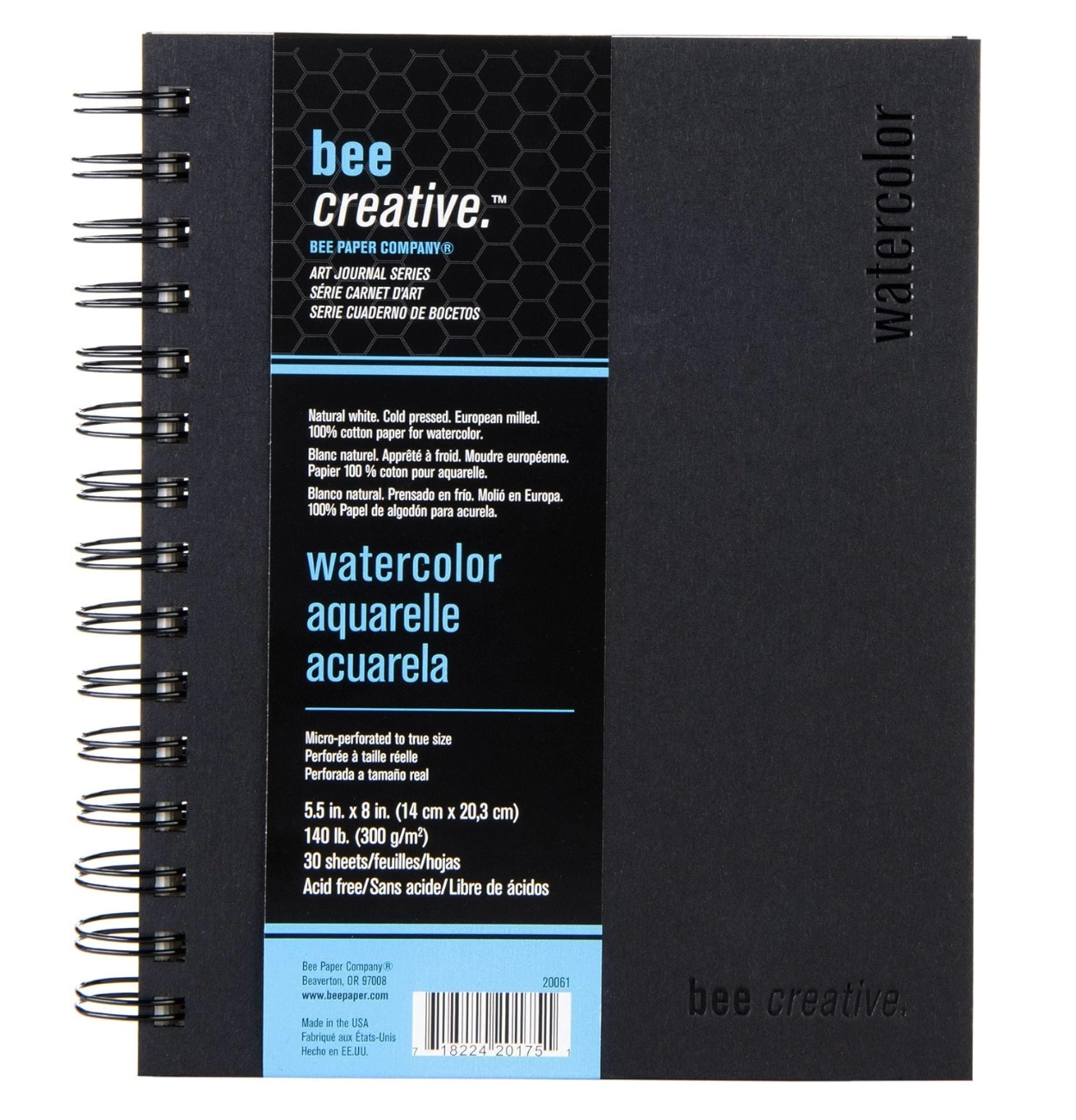 Bee Creative Watercolor Sketchbook Product image on white background