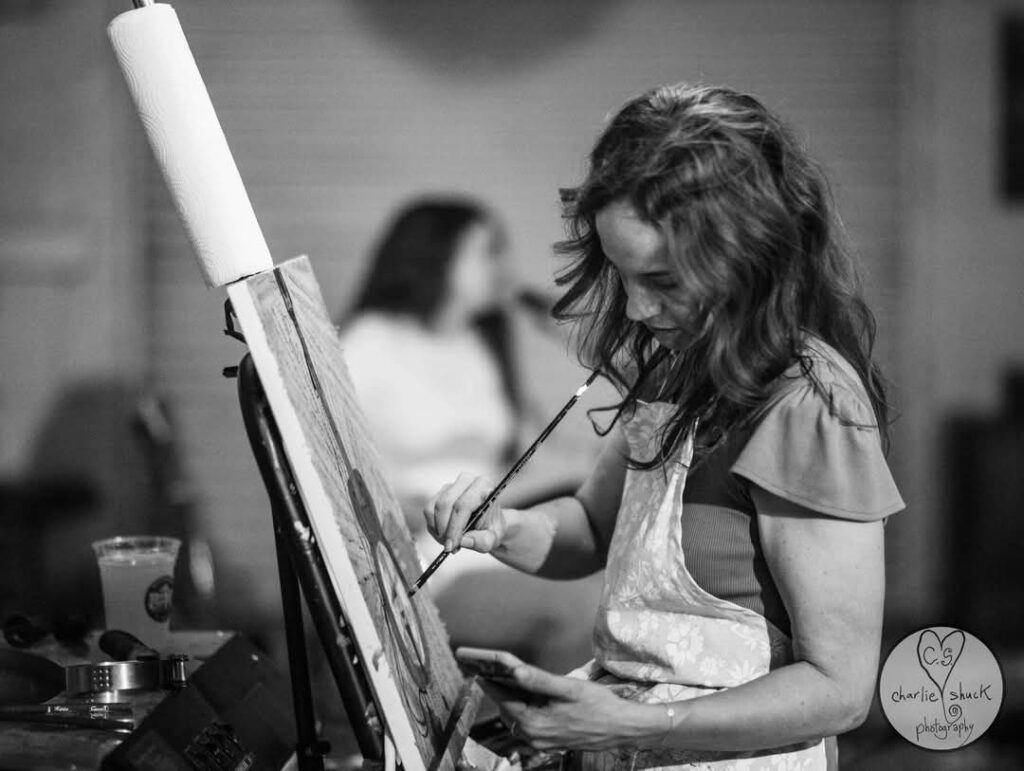 Painting With No Fear: Why I Choose Live Oil Painting 16 Jolene Live painting at Solune
