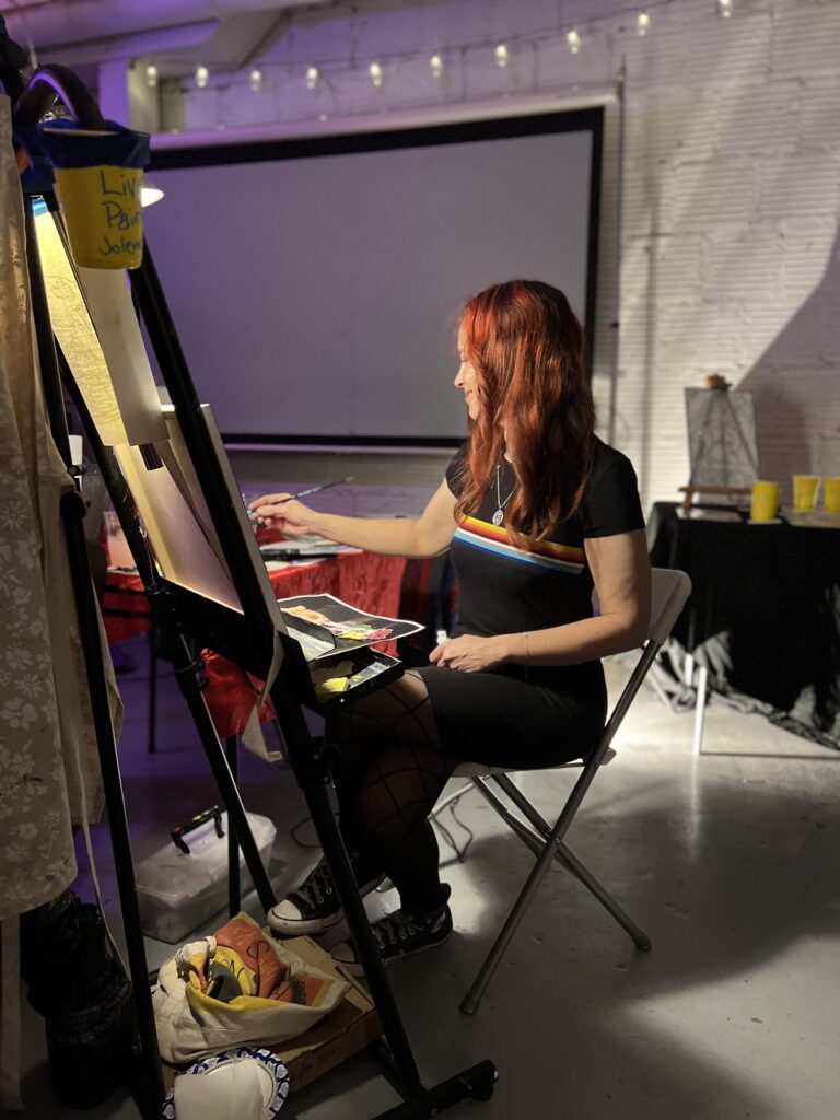 This Is My Oil Painting Process, A Sneak Peek Inside My Working Mind 17 jolene-live-painting-solune-coffee-jasmine-fundraiser.jpg