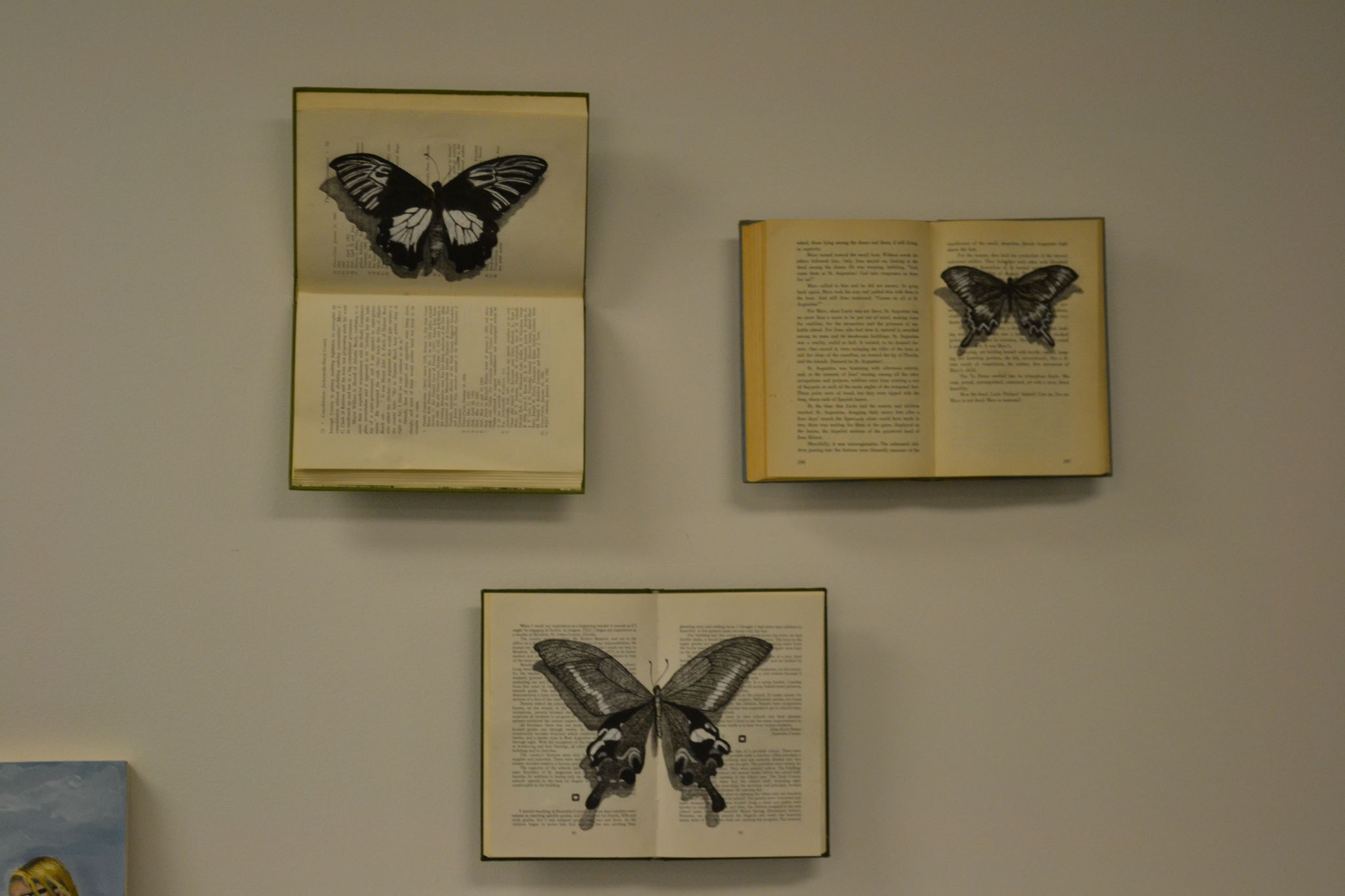 How I Use Oil Paint in My Mixed Media Art: 5 Inspiring Techniques 2 "Book Studies" at Monroe Gallery 2015 by Jolene DuBray