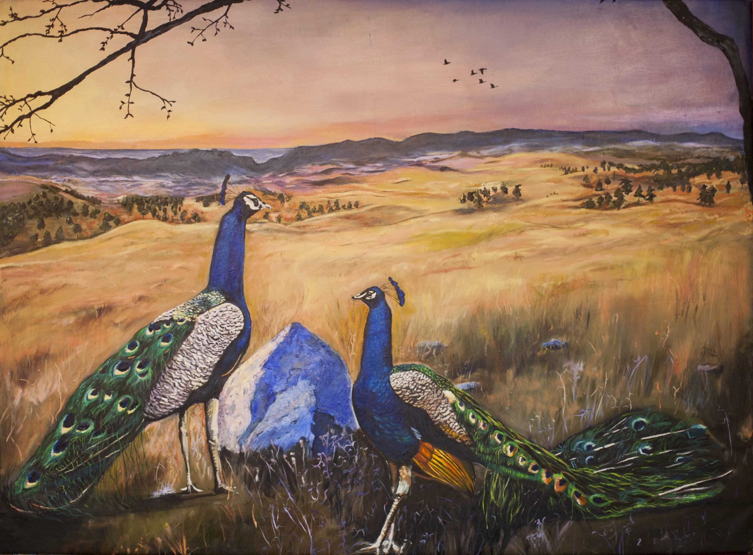 7 Things I Had to Unlearn to Mix Color Confidently in Oil Painting 3 โIktomi and the Fawn,โ oil painting on wallpaper (2013), using layered glazing to create luminous jewel tones and rich color depth in a figurative landscape.